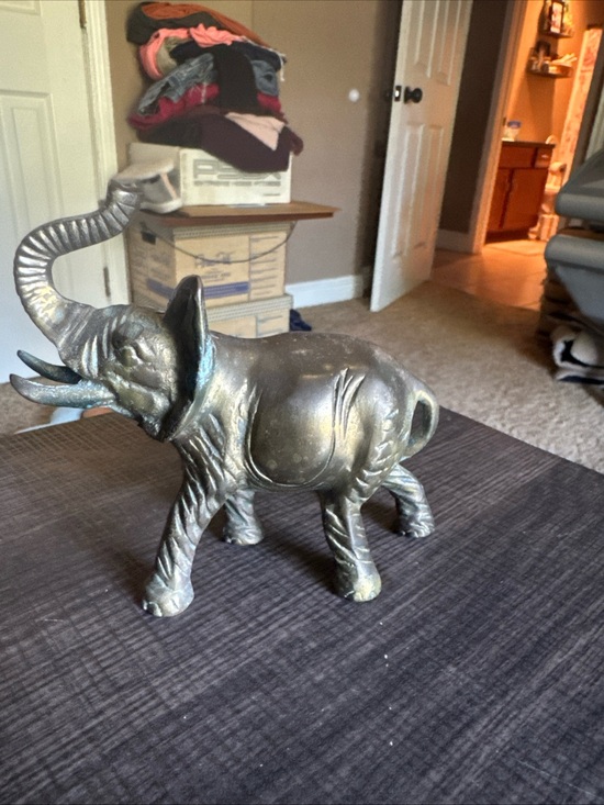 Brass Other - vintage brass elephant figurine 4.5”x 4.5”